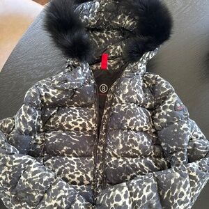 Bogner Fire + Ice Leopard Print Ski Jacket